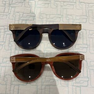 Tory Burch Womens Sunglasses - Matte Tortoiseshell and Tan/Brown